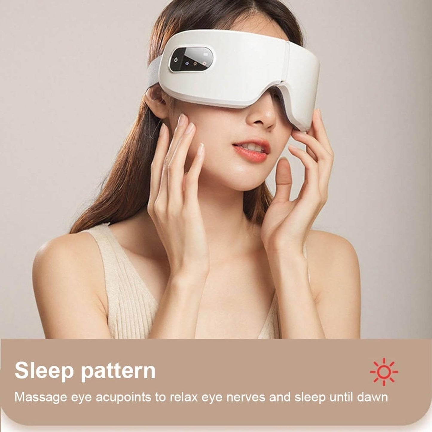 hiBOD Folding Heat Compression Eye Massager