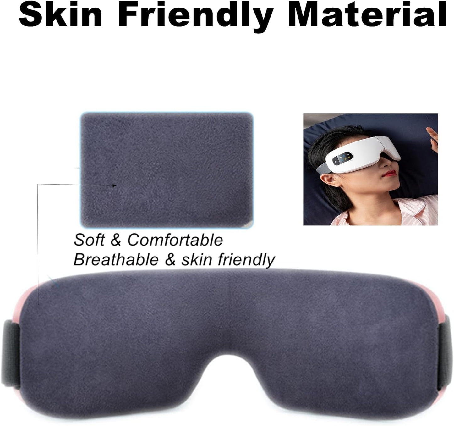hiBOD Folding Heat Compression Eye Massager
