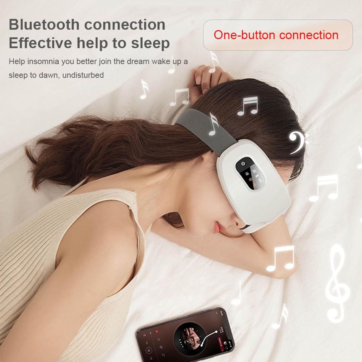 hiBOD Folding Heat Compression Eye Massager