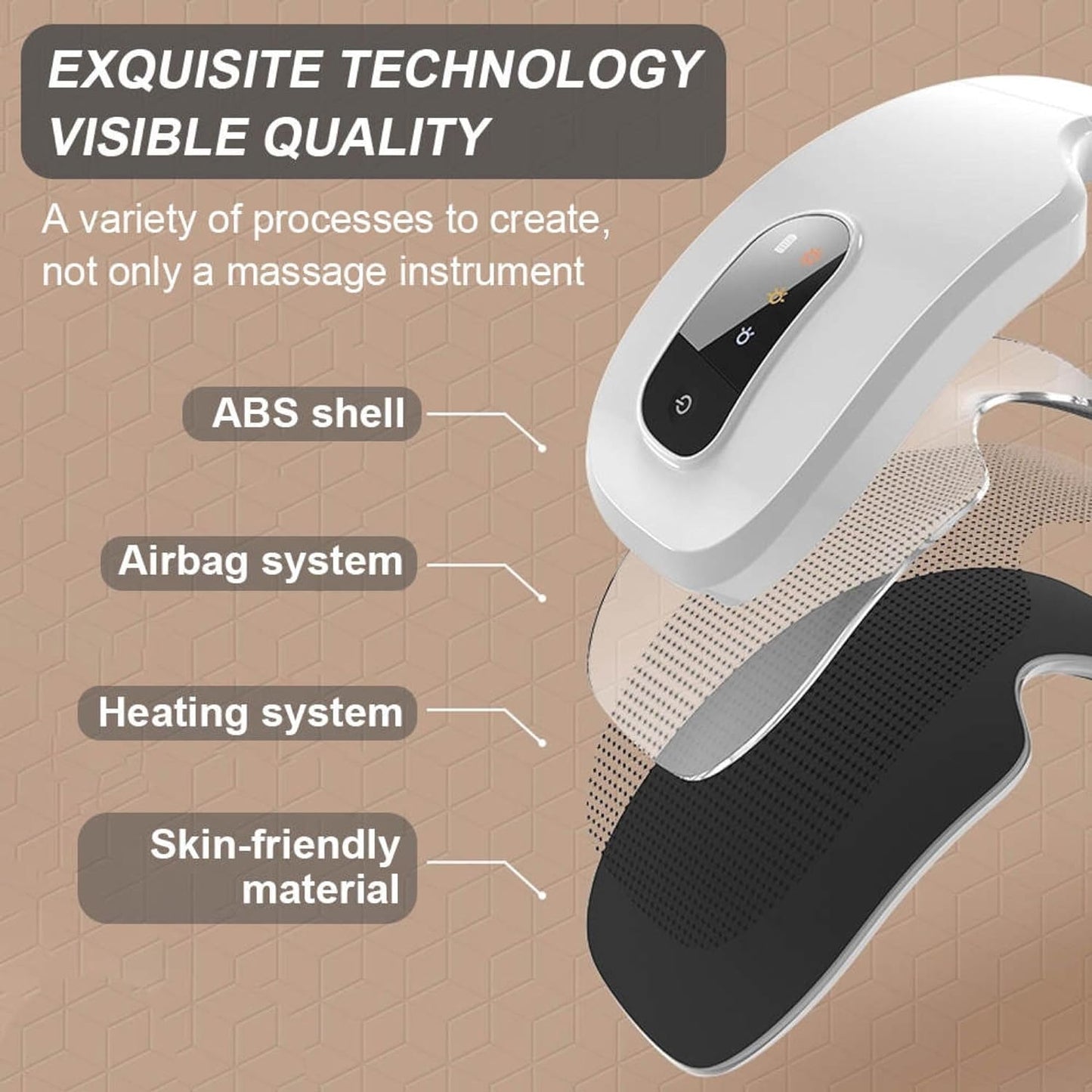 hiBOD Folding Heat Compression Eye Massager