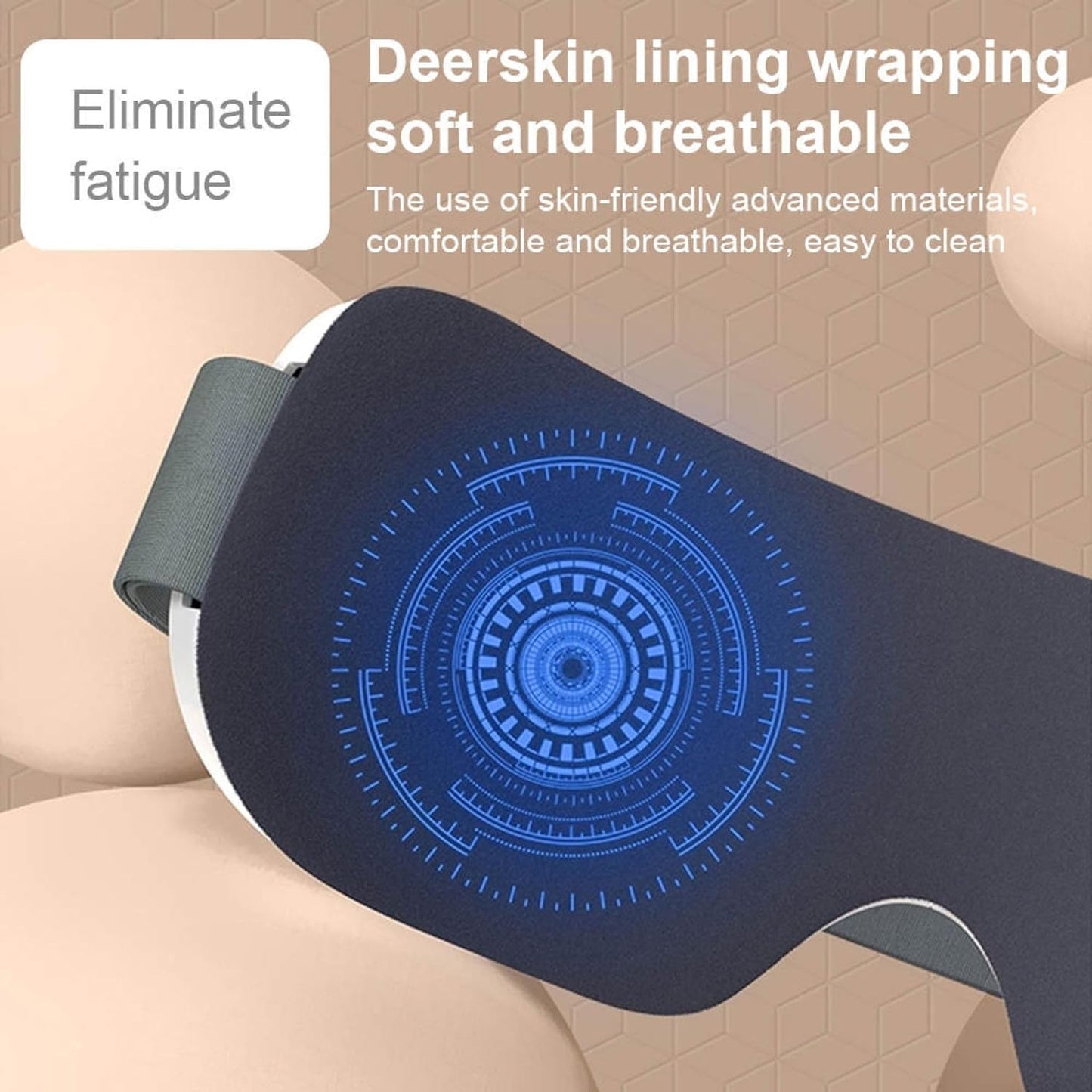 hiBOD Folding Heat Compression Eye Massager