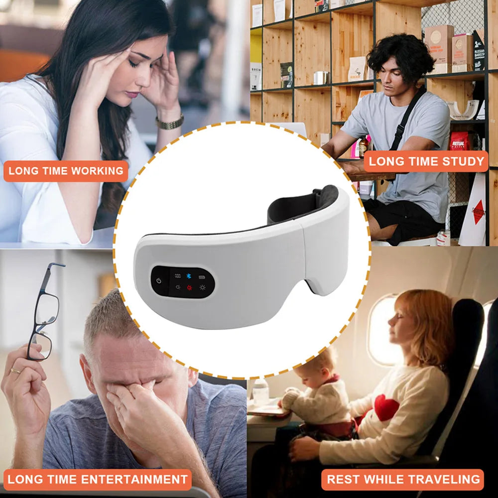hiBOD Folding Heat Compression Eye Massager