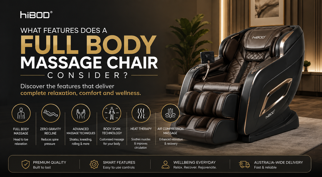 What features does a full body massage chair consider?